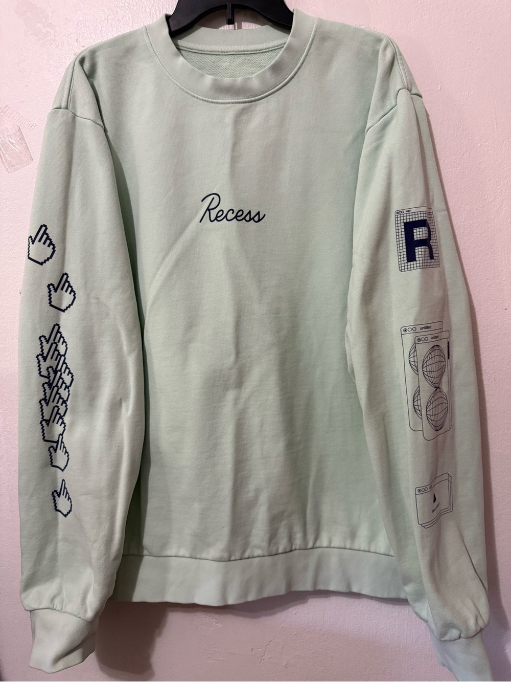 Recess Sweatshirt Size XL 100% Cotton Made In USA Unisex